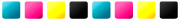 4 kleuren: Dubbele CMYK